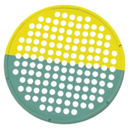 Fabrication Enterprises Cando Hand Exercise Web - Low Powder - 14 in. Diameter- Yellow and Green 10-0857